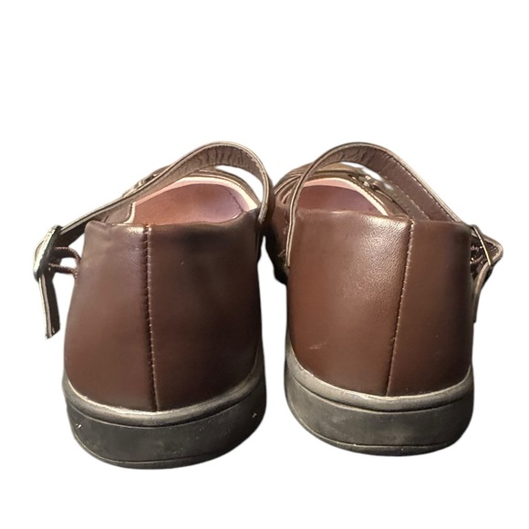 Laura Ashley Brown Kids Mary Jane Shoes size 3 - Picture 7 of 9